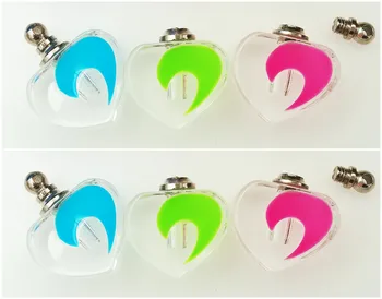 

50pieces 19x19mm Small moon luminous pendants Glass Crystal Vials perfume bottle Clearance name on rice art necklace pendant