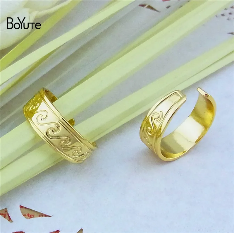 BoYuTe/5 шт.; Модные женские ювелирные изделия для тела; кольцо с носком; металлическое Латунное регулируемое волнистое резное серебряное Золотое кольцо для ног