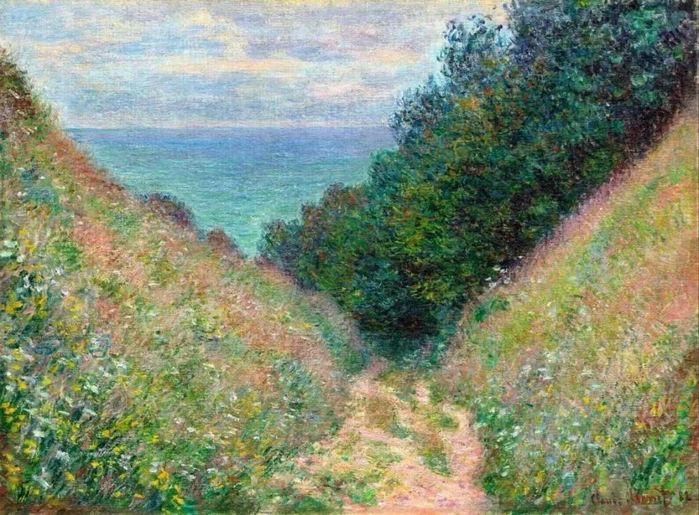 

Высококачественная картина маслом, артикул на холсте, Пуре-вилл (1882), Картина Клода Моне, ручная роспись
