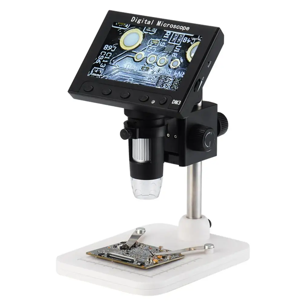 

Professional Camera 4.3" HD 5 Million Pixels 600X Zoom USB Charge 8 LED Light Circuit Board Repair Digital Microscope Cameras