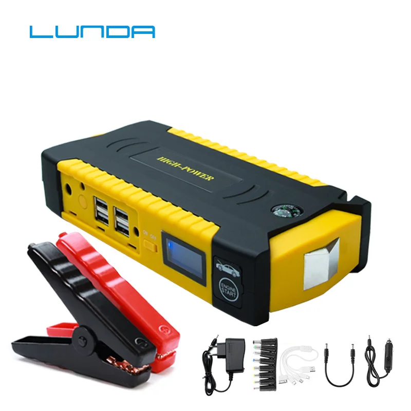 LUNDA 600A пиковое портативное автомобильное пусковое устройство power Bank усилитель