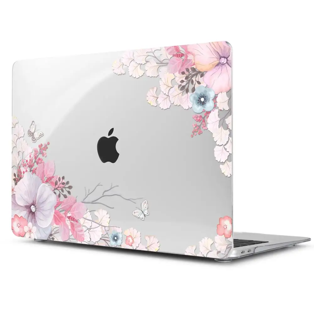 Crystal Case для Apple Macbook Air 13,3 11 Pro 13 12 15 ноутбук Retina печати Обложка Touch Bar крышка клавиатуры A1466 A1932 - Цвет: J044