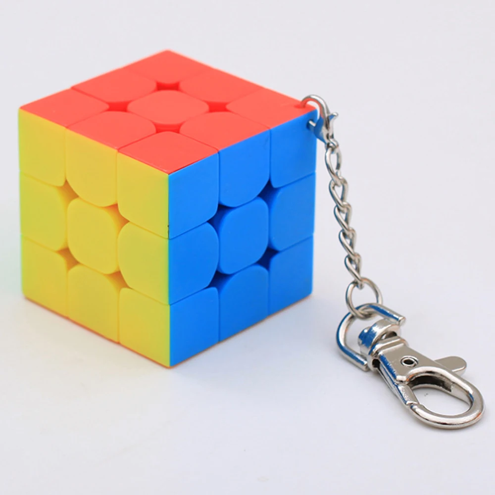 5 шт./компл. брелок MoYu Yuhu волшебный куб 3*3, 3 слоя, 3x3x3 Волшебные кубики с брелки для ключей, 3 3,5 4 4,5 5 см: Mofangjiaoshi классная детская игр