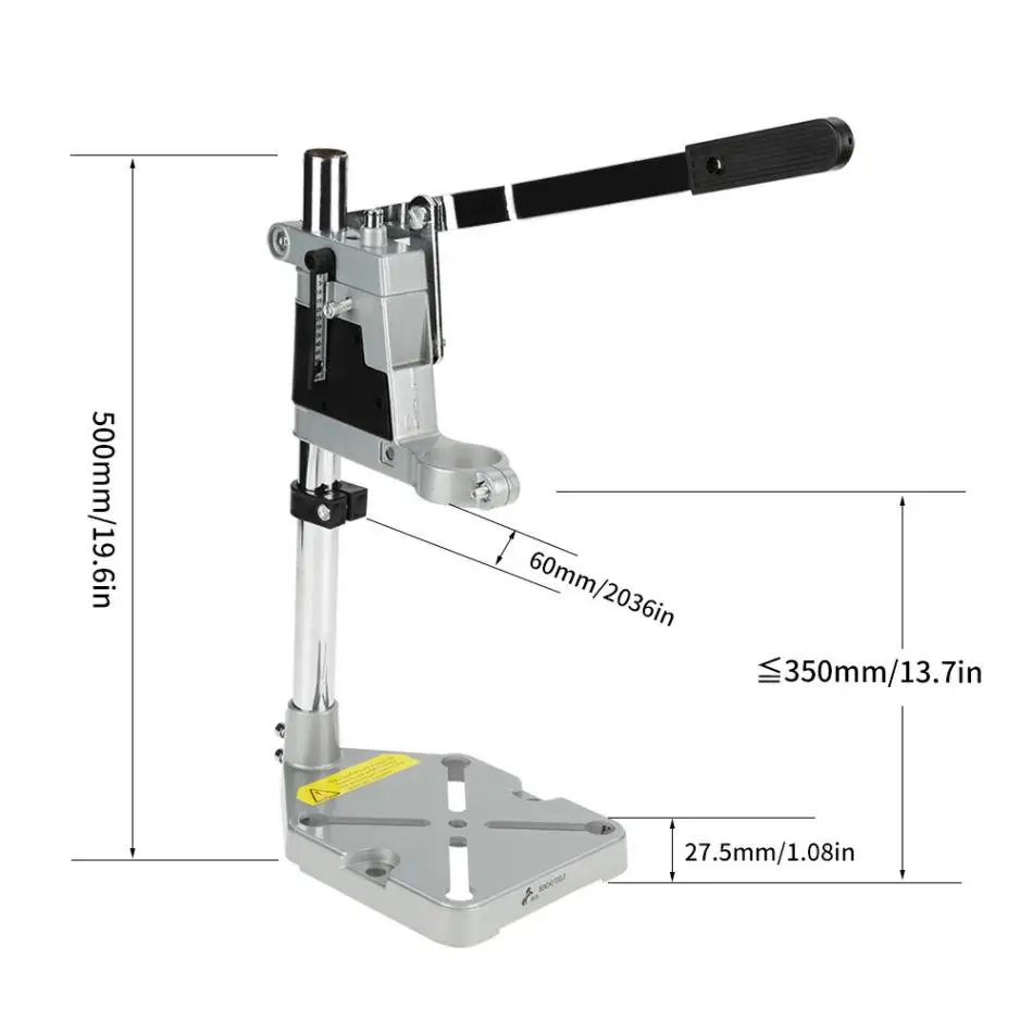 Стойка для сверла, зажим, сверлильный пресс, стенд, верстак, Ремонтный инструмент для сверления, алюминиевая база, одно/двойное отверстие, держатель сверла