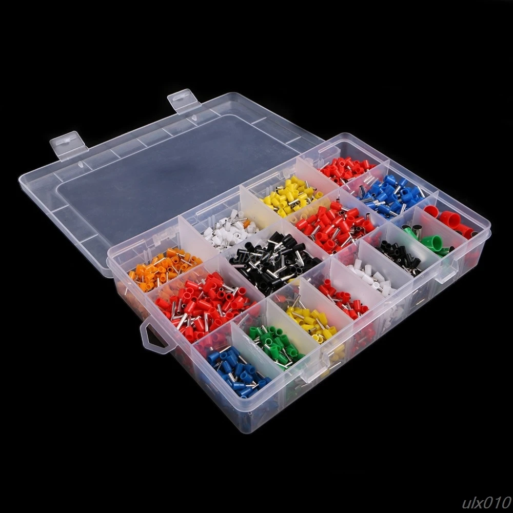 

2120 Pcs Insulated Cord Pin End Terminal Bootlace Ferrules Kit Set Wire Copper Wiring Accessories S18 Drop ship