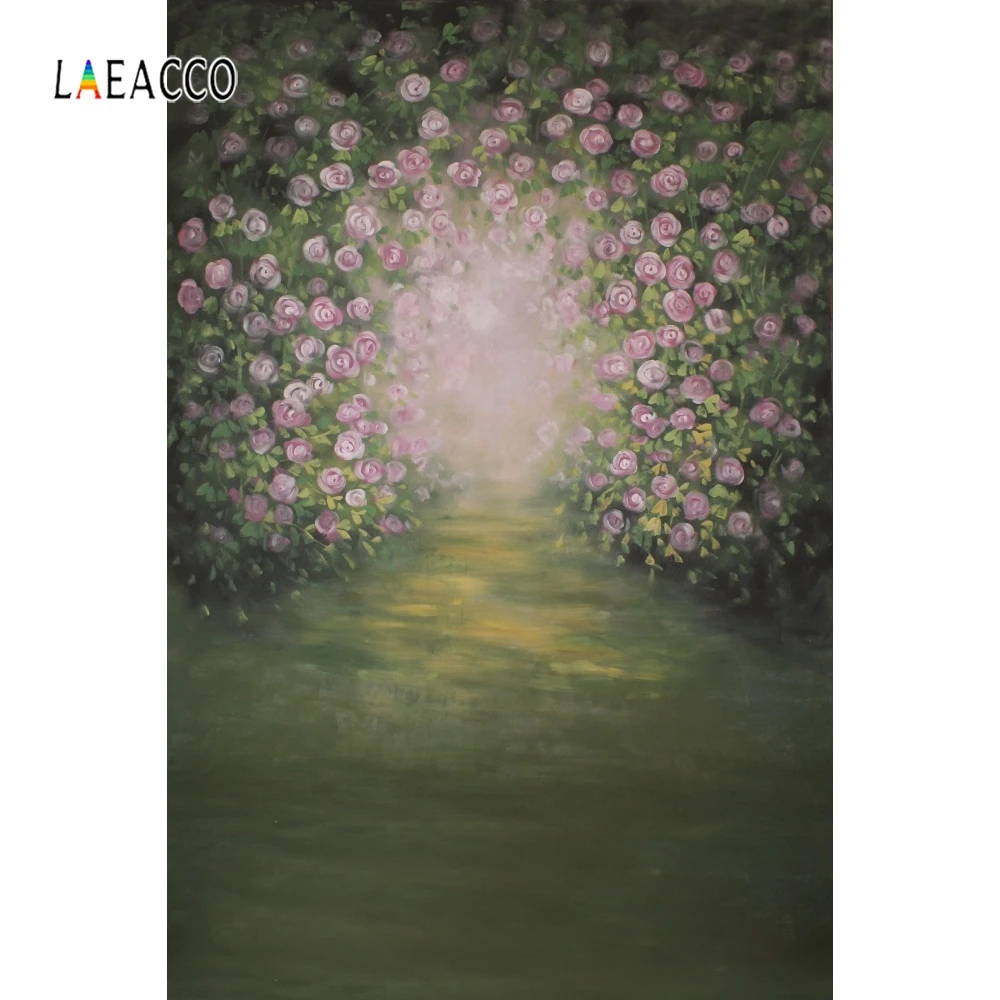 

Laeacco Chinese Style Blooming Flower Gradient Spring Photography Background Customized Photographic Backdrops For Photo Studio