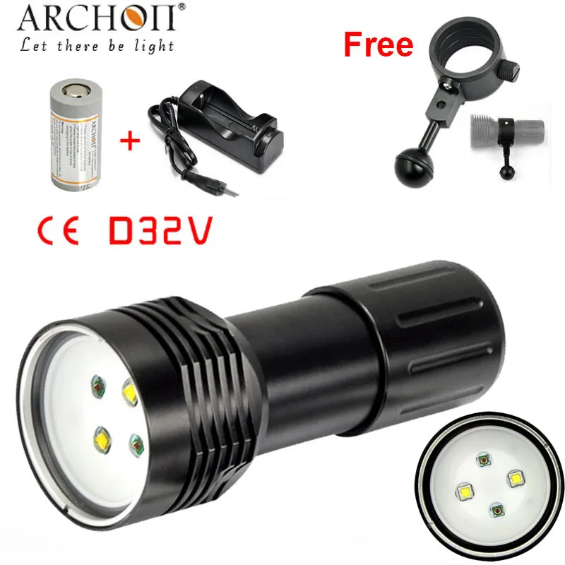 100% Оригинальный ARCHON D32V W38V обновление D32VR W38VR фотовсфонарь для подводной съемки 1400