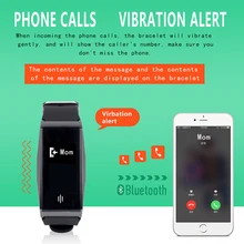 Водонепроницаемый реального времени частоту сердечных сокращений крови кислородом Мониторы SmartBand сообщение вызова напоминание калории шагомер браслет