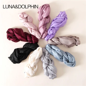 

Luna&Dolphin Women Chiffon Silk Scarf 180x100cm Shawls Solid Color Wraps Soft Big Shawl Smooth Tippet Bandana Beach Cover Ups