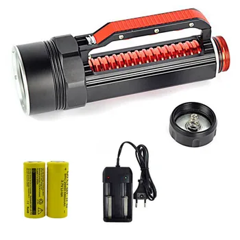 

10000 Lumen Lantern XM-L L2 LED Scuba Diving Flashlight 100m Waterproof Dive Torch Light 26650 Lanterna with Battery + Charger