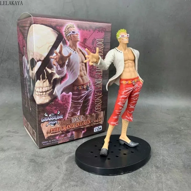 

1pcs Japanese Anime One Piece the Grandline Men VOL.17 Donquixote Doflamingo 1/7 scale PVC action figure model toys doll Gifts