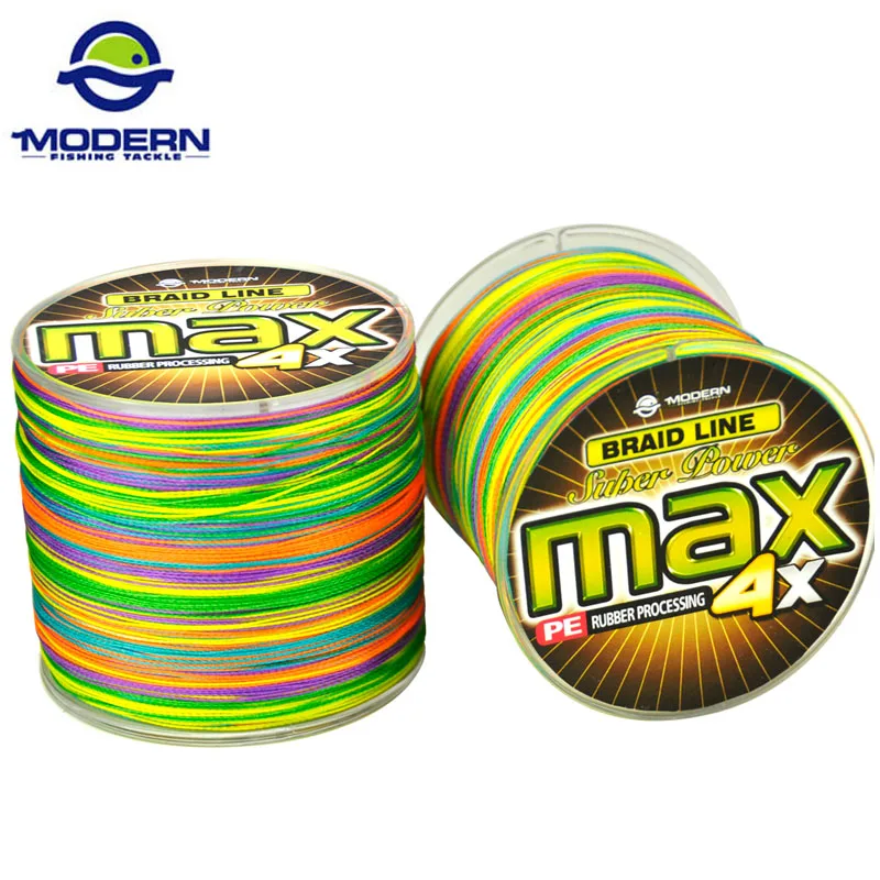 300M MODERN Carp Fishing Line MAX Series 1M 1color Multifilament PE Braided Fishing Rope 4 Strands Braided Wires 8 to 80LB