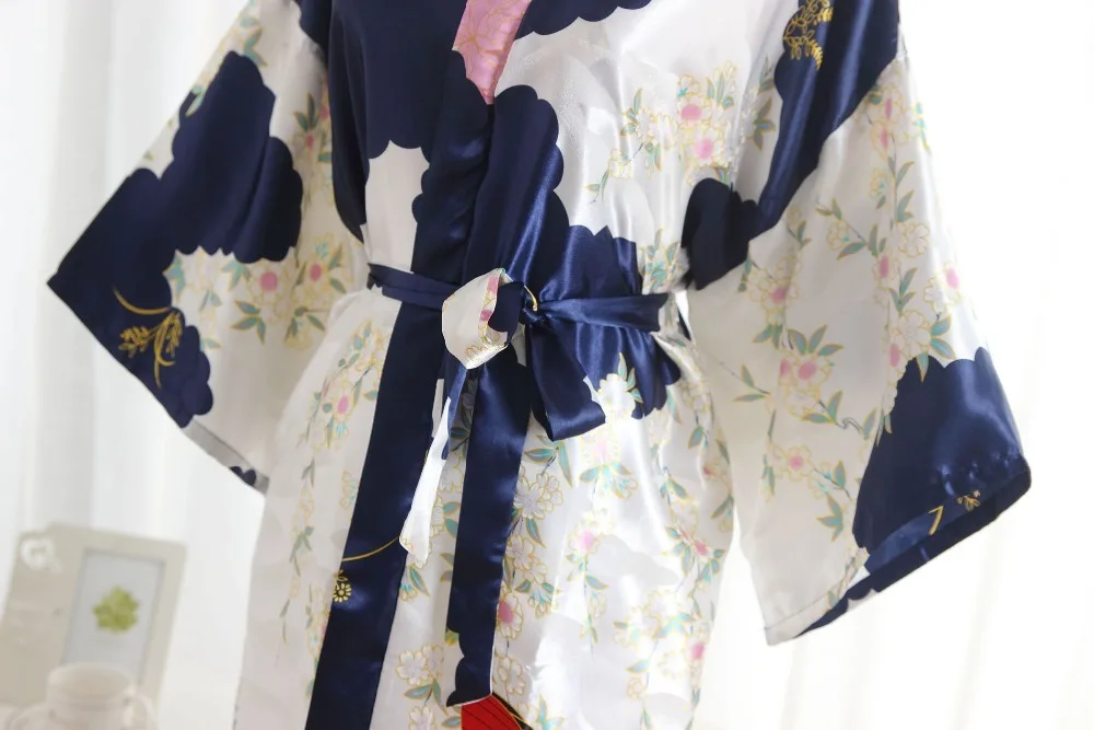 Женский Шелковый Атласный халат для невесты, невесты, подружки невесты, цветочный халат, длинное кимоно, халат, ночной халат, банный халат, модный халат Mujer