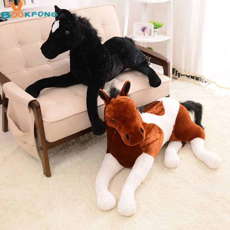 Bookfong 1 Pc シミュレーション動物 70 40 センチメートル馬ぬいぐるみ傾向馬誕生日ギフト Horse Doll Horse Plush Toysimulation Animal Aliexpress