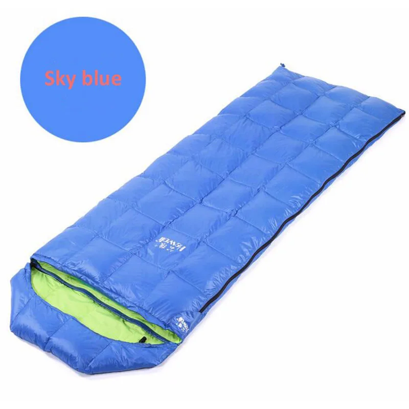 Outdoor Camping Warm Sleeping Bag Envelope Type Super Light Duck Down Sleeping Bag Spring And Autumn 900G