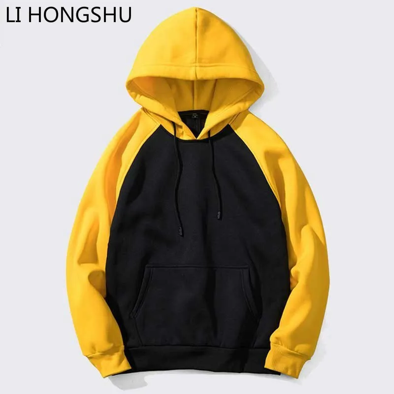 2019 moda реглан манга кор лоскутное homens уличная хип хоп толстовки moletom com capuz camisolas dos