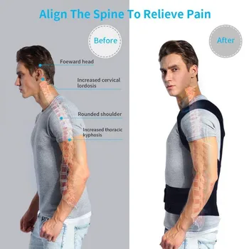 

Adult Unisex Back Belt Adjustable Back Brace Posture Correction Back Bandage Corset Spine Brace Orthotics Comfortis Posture