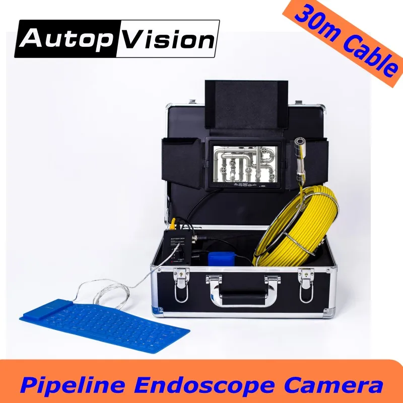 WP71 30M Cable Industrial Video Snake Endoscope Borescope Camera 7''LCD Waterproof Pipeline drain Sewer Inspection Camera System WP71 30M Cable Industrial Video Snake Endoscope Borescope Camera 7''LCD Waterproof Pipeline drain Sewer Inspection Camera System