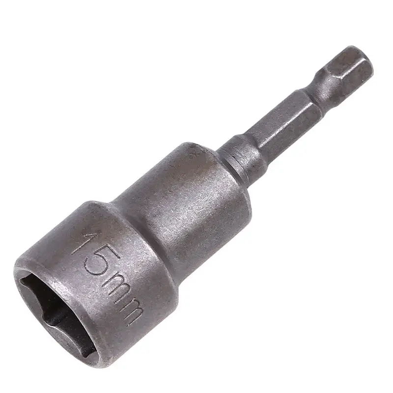 

1/4'' Hex Shank Nut Impact Drill Bit Adapter 6mm-15mm Hex Socket Sleeve Nozzles Magnetic Nut Driver Set for Power Tools