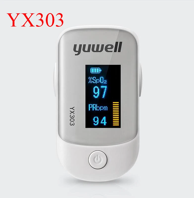 Oiginal xiaomi Yuwell YX305 YX303 цифровой пальцевой Пульсоксиметр OLED экран забота о здоровье высокоскоростной датчик автоматическое отключение - Цвет: YX303