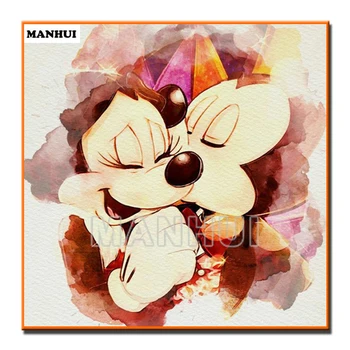 

NEW DIY diamond painting cross stitch picture rhinestone full square / round diamond painting love Mickey and Minnie MH387