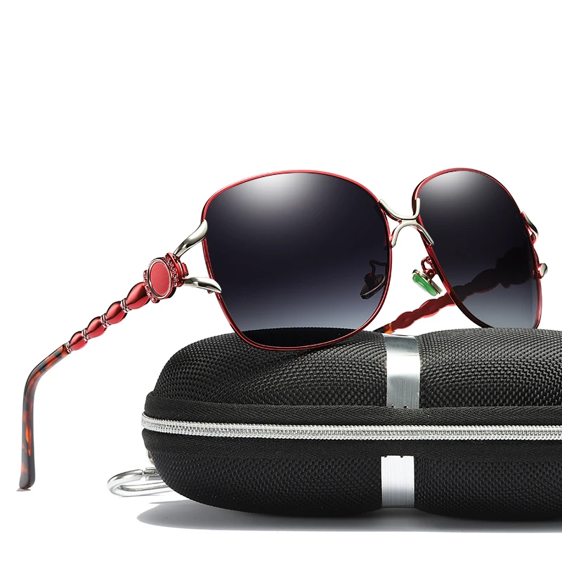 

Fashionable New Ladies Polarized Sunglasses Classic Vintage Female Glasses Trend Red Sun Glasses for Women 2019 Driving Tourism