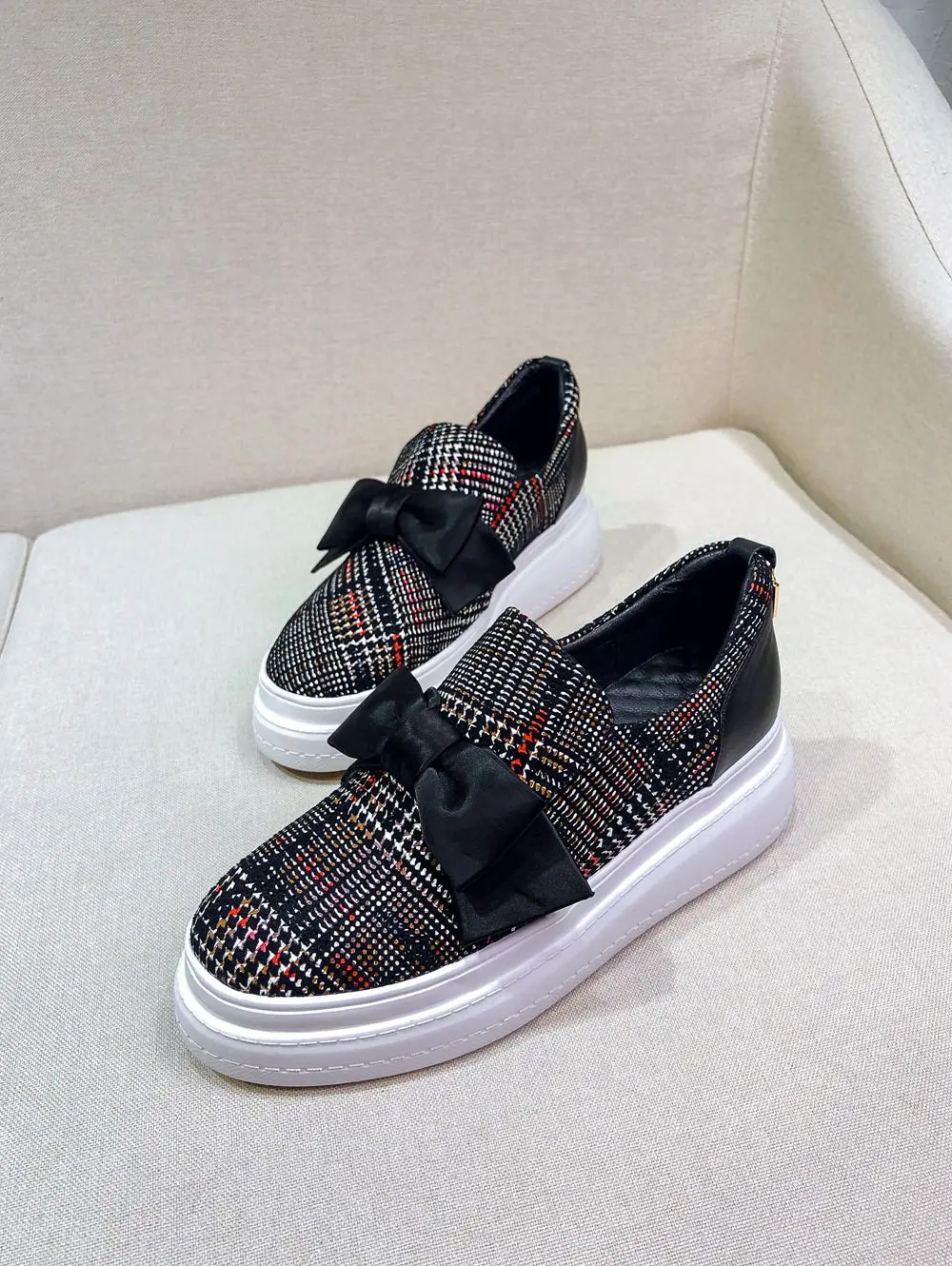 Mocasines Vulcanizados Alto Lenkisen Butterflt Mezclados Marca Plataforma L33 nudo Casuales Ropa Inferior Natural Negro rojo Cuero De La Colores Zapatos 6a4qSw6