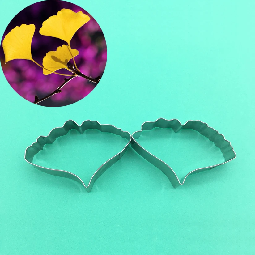 2 pcs/set Ginkgo Biloba Leaf Cutters Set Stainless Steel Candy Cookie Biscuit Fondant CakeDecorating Tools
2 pcs/set Ginkgo Biloba Leaf Cutters Set Stainless Steel Candy Cookie Biscuit Fondant CakeDecorating Tools