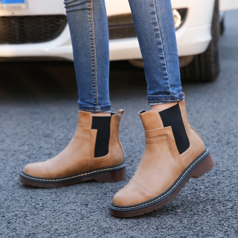 womens flat boots size 9