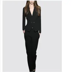 Новинка 2019 года офисные Блейзер Костюмы из высокое качество OL для женщин брюки для девочек костюм пиджаки женщин куртки с брюк