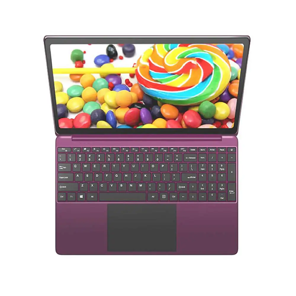 Ноутбук latpops 15 6 дюйма с фиолетовым металлическим корпусом 6G 64G SSD HD 1920*1080 Windows 10 WIFI