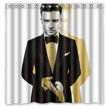 

Justin Timberlake Shower Curtain Waterproof Fabric Curtain For The Bathroom Polyester Bath Screen Shower Room Product 180x180cm