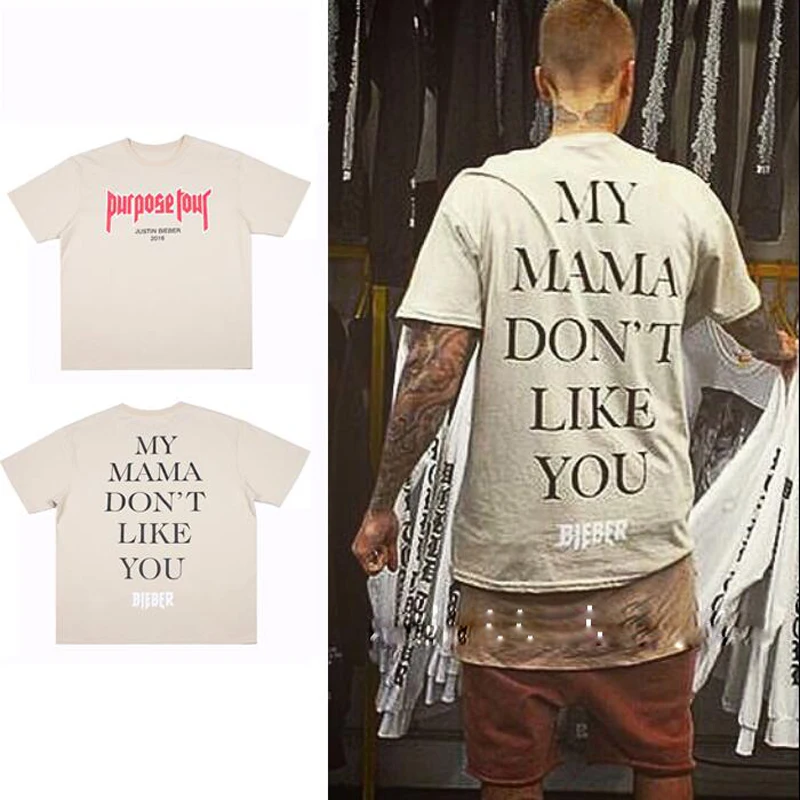 2016 summer tops justin bieber Purpose 