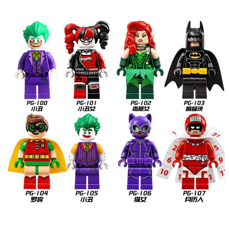 

Batman Movie Set DIY Blocks Joker Harley Quinn Robin MiniFiguresINGOOD Building Block Toy Compatible LegoINGOOD Batman Toys