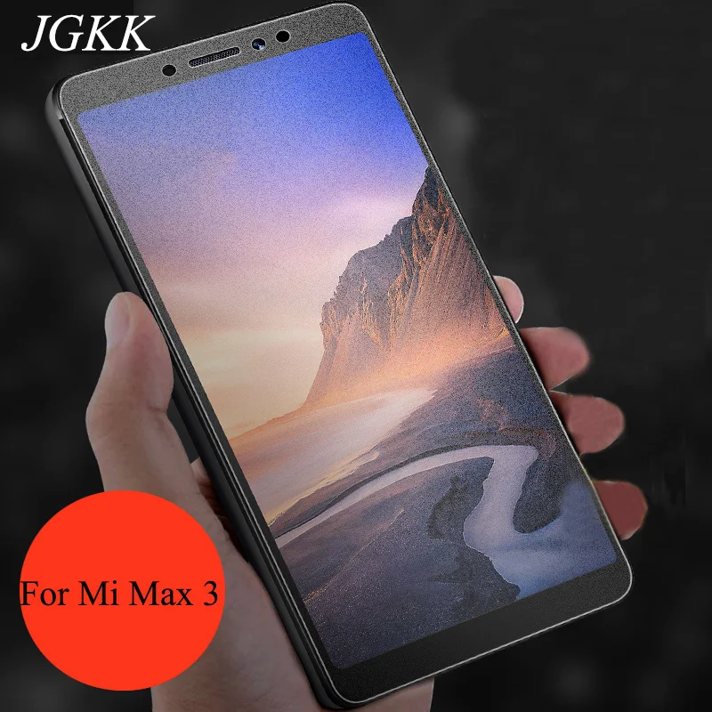 

JGKK Matte Frosted Tempered Glass 2.5D Explosion-Proof Clear Screen Protector Film For Xiaomi Mi Max3 Glass For Xiaomi Mi Max 3