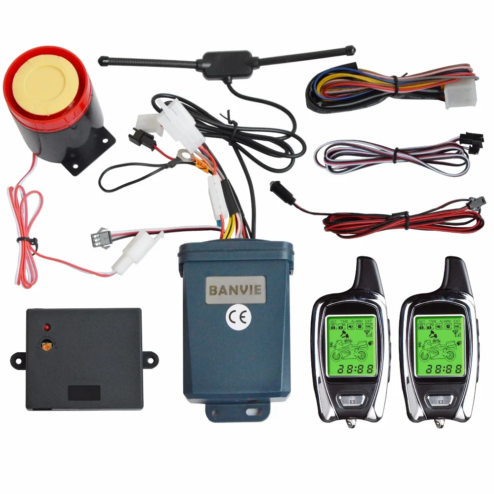 spy 2 way motorcycle alarm system