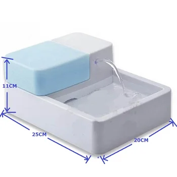 

UV LED Pet Fountain Cat Waterfall Feeder Corner Dog Drinking Bowl Water Flow Control with Reserved Water Tank