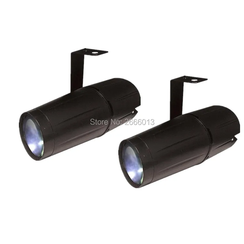 

2pcs/lot White Color PinSpot Light /Tight Beam LED DJ Mirror Ball Spot Light Perfect For KTV Bar Club Party Effect Lighting Show