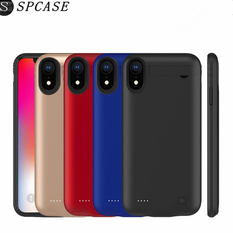 Koop SPCASE 5200 4200 mAh Draagbare Batterij Oplader Voor iphone Xs Max Xs Xr Externe Audio Power Bank Terug Klem Opladen cover