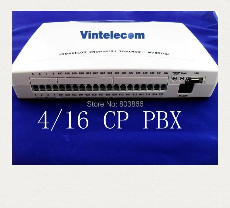 China factory supply VinTelecom CP416 PBX 4 Lines and 16 ext. Line phone systm