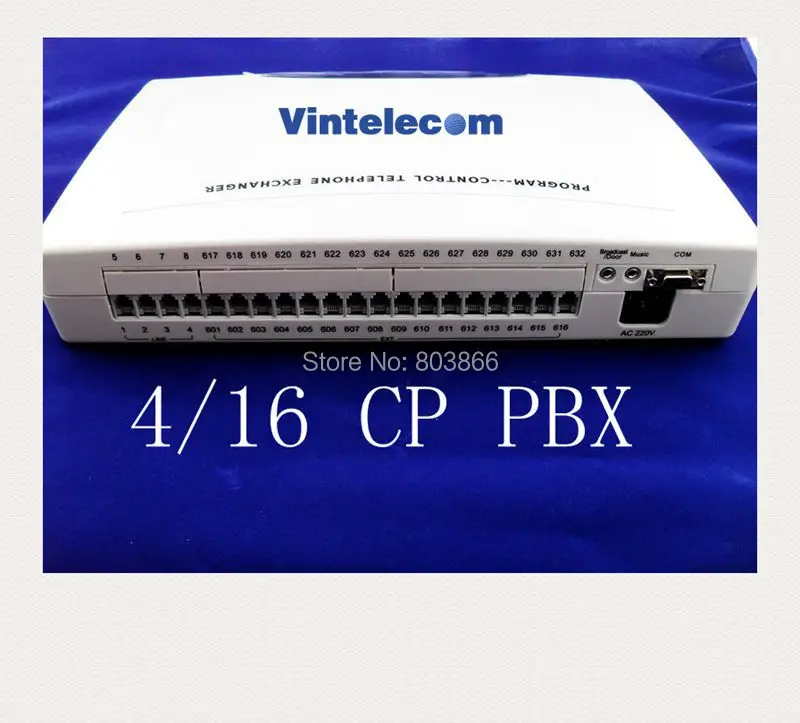 Поставка с завода в Китае VinTelecom CP416 PBX 4 линии и 16 предметов - Цена: 16 293,94 руб.