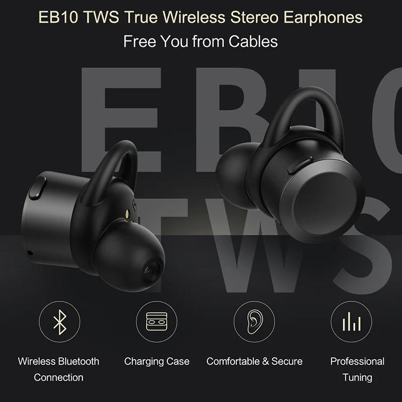Хит продаж мини беспроводные Bluetooth наушники ROCK TWS стерео с зарядным боксом