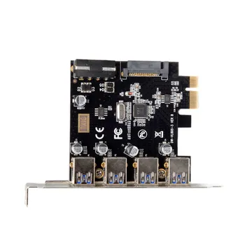 

Chenyang CY 5Gbps 4 Ports PCI-E to USB 3.0 HUB PCI Express Expansion Card Adapter for Motherboard