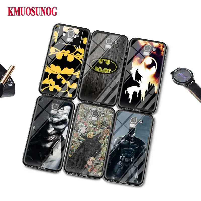 

Black Silicone Case Batman Fashion for Samsung Galaxy j8 j7 j6 j5 j4 j3 Plus Prime 2018 2017 2016 Phone Bag Cover