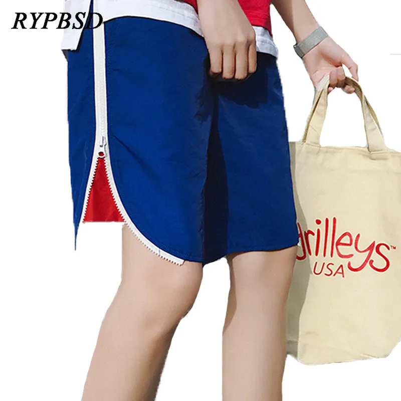 Новые летние модные корейские воздухопроницаемая комфортная обувь с боковой молнией в стиле «хип-хоп» шорты в уличном стиле Для мужчин с эластичной резинкой на талии шорты мужские 3XL