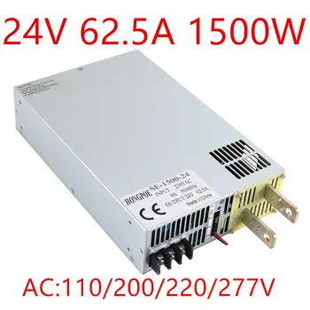 

1500W 24V power supply 24V 0-5V analog signal control 0-24v adjustable power supply 24V 62.5A Support PLC control SE-1500-24
