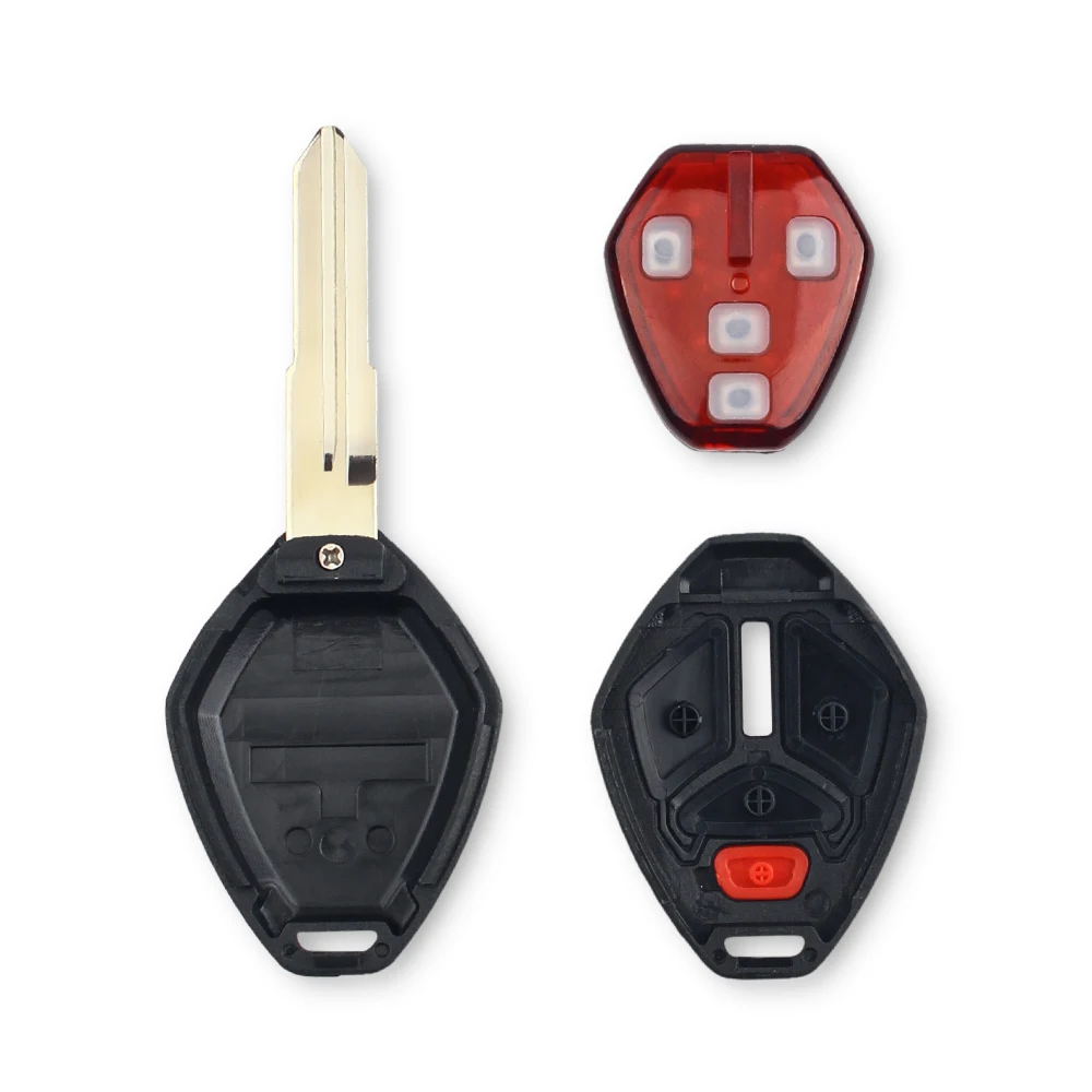 Dandkey Keyless Entry ID46 Chip Fob 313.8MHz 3+1 4 Button Car Remote Key For Mitsubishi Eclipse Galant 2007-2012 OUCG8D-620M-A