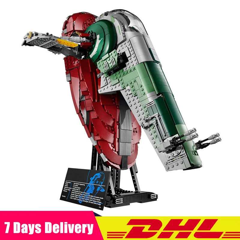 

2067pcs Wowpa 05037 Star War UCS Slave I Slave NO.1 Model Building Block Bricks Toys Kits Gifts Compatible Legoinglys 75060