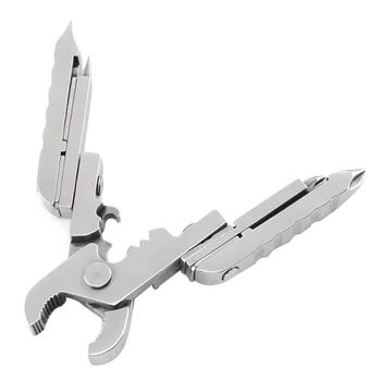 

15-in-1 Multi-Tool Folding Flat Cross Head Screwdriver Pliers SIM Card Opener Bottle Opener Ruler EDC Key Chain Tool Hot Sale