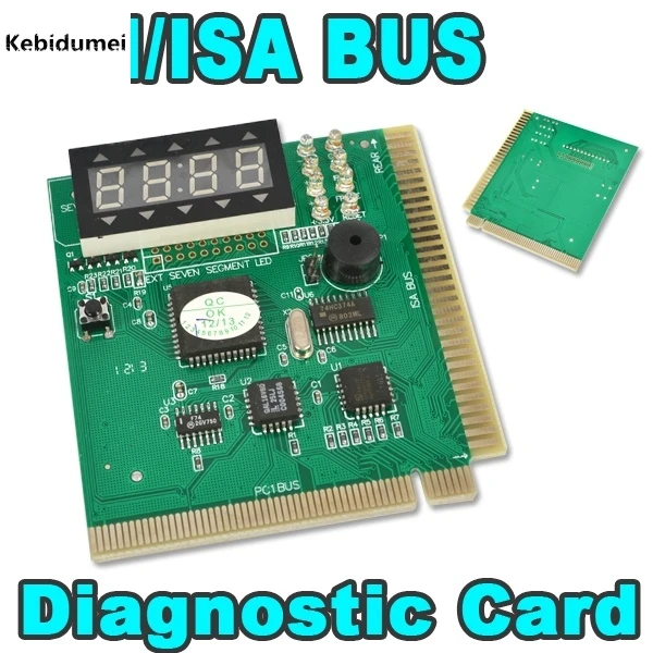 

kebidumei New Arrive PCI & ISA Motherboard Tester Diagnostics Display 4-Digit PC Computer Mother Board Debug Post Card Analyzer